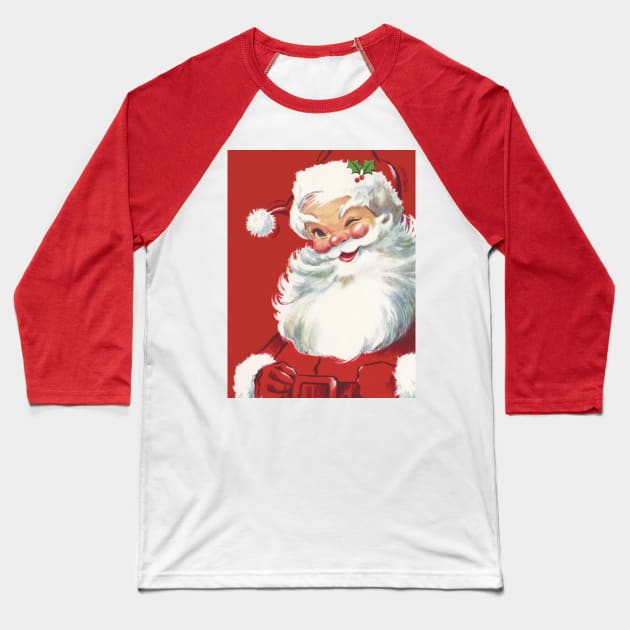 Vintage Santa Claus Baseball T-Shirt by MasterpieceCafe